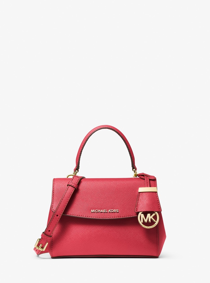 Michael Kors Ava Extra-Small Saffiano Leather Crossbody in Luggage