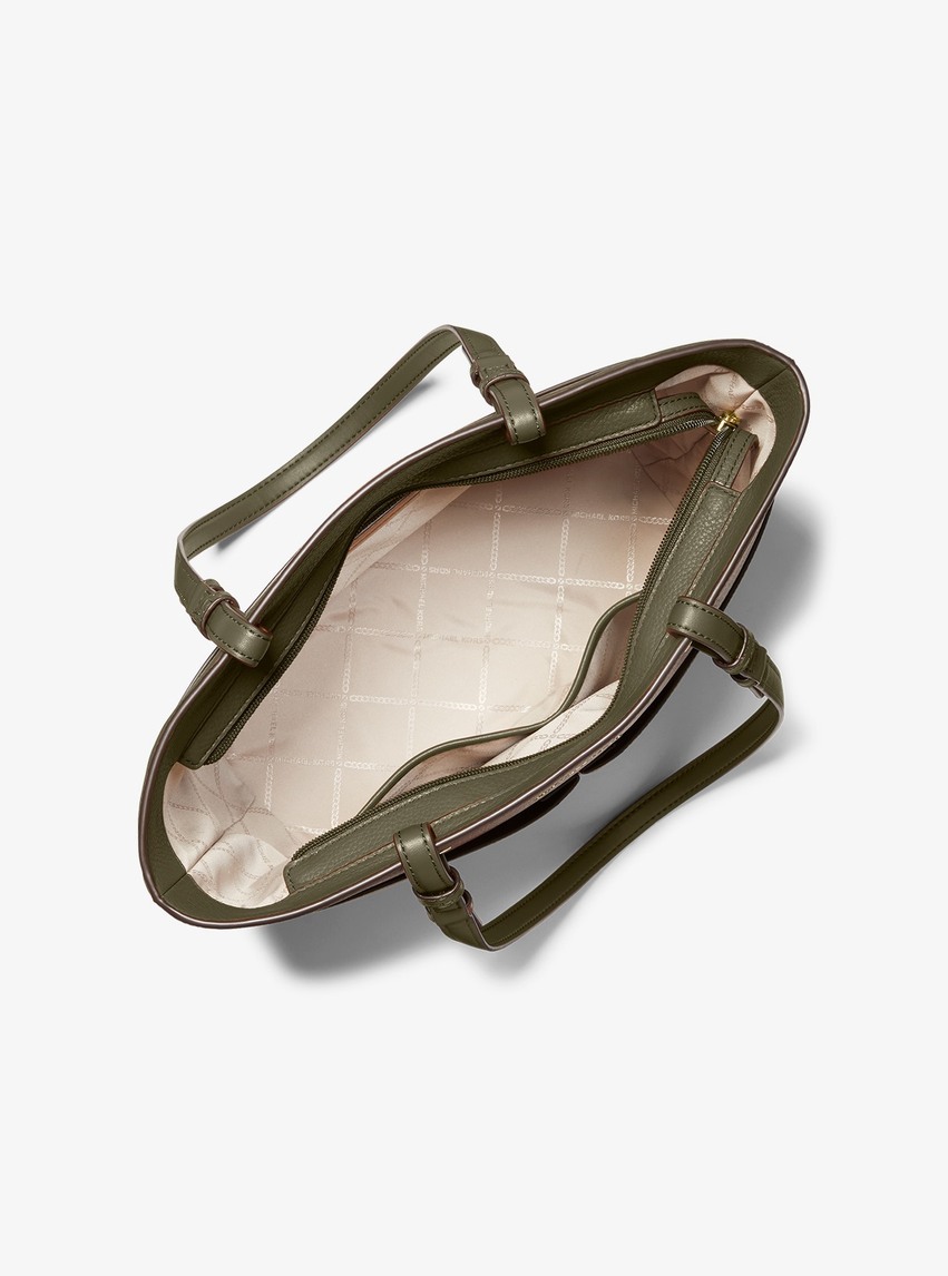 Michael Kors Voyager Medium Crossgrain Leather Tote, Shoulder Bag 100%  Authentic