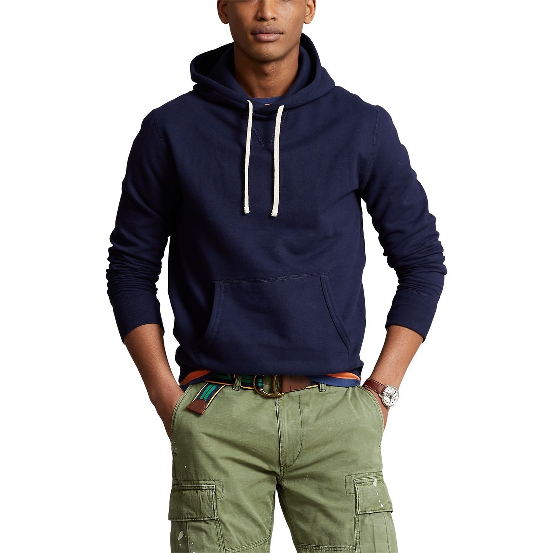 Men's Personalized Print Hooded Long Sleeve Sweatshirt And Trousers Set