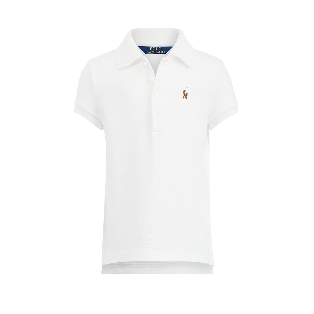Ralph Lauren Bambina Abbigliamento Top e t-shirt T-shirt Polo Polo in piqué di cotone stretch 